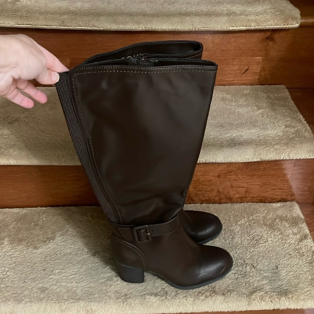 Soul Naturalizer Leather Tall Boots Women Size 7M
